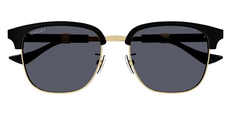 Gucci™ GG1499SK 001 55 Gold/Black Sunglasses 